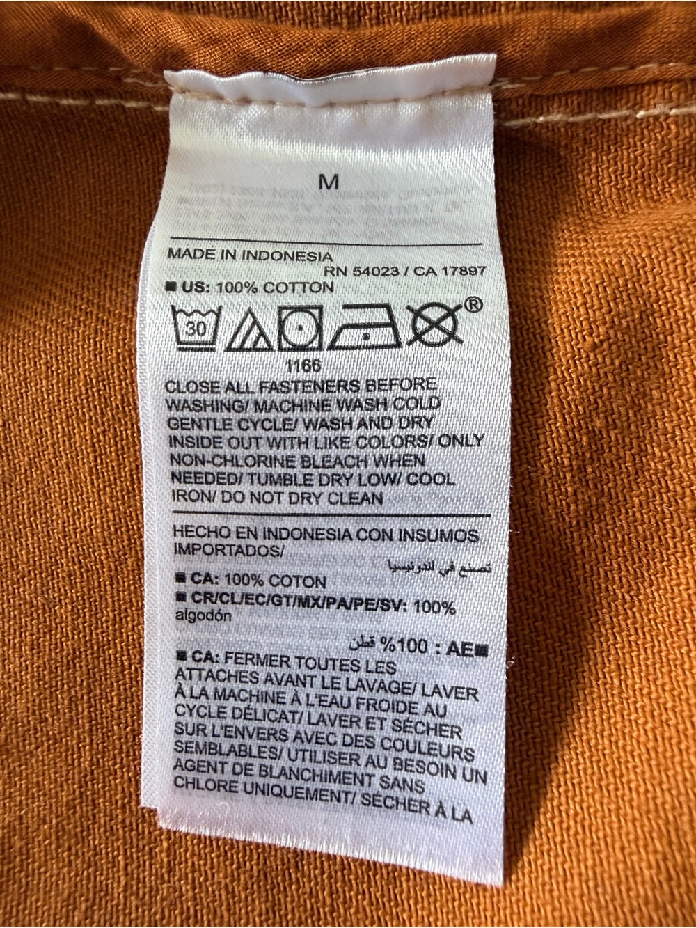 OLD NAVY Rust Brown Cropped Button Front Jean Jacket- Size M - Picture 8 of 11
